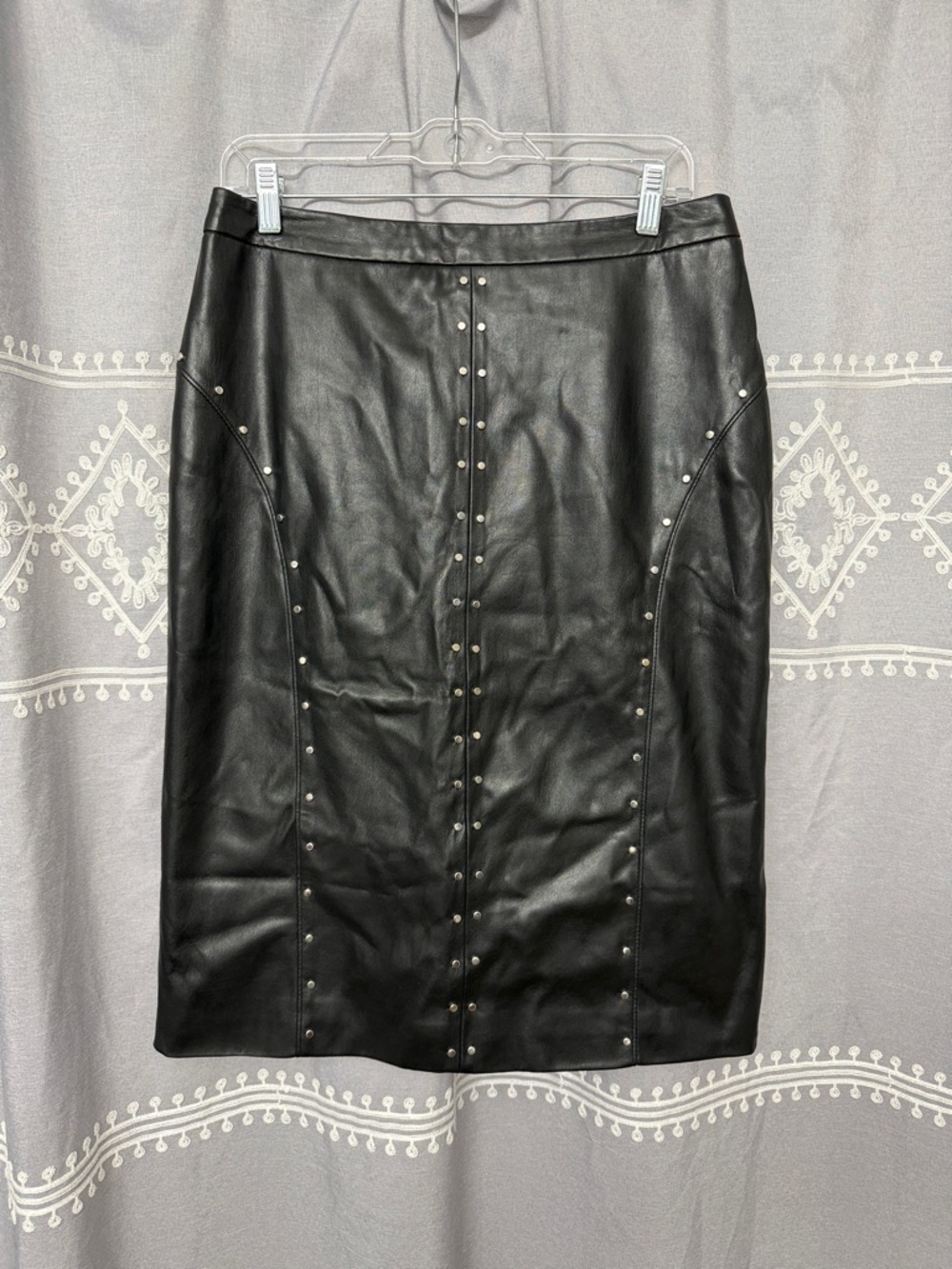 Women’s Worthington Faux Leather Studded Skirt 8